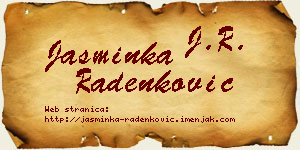 Jasminka Radenković vizit kartica